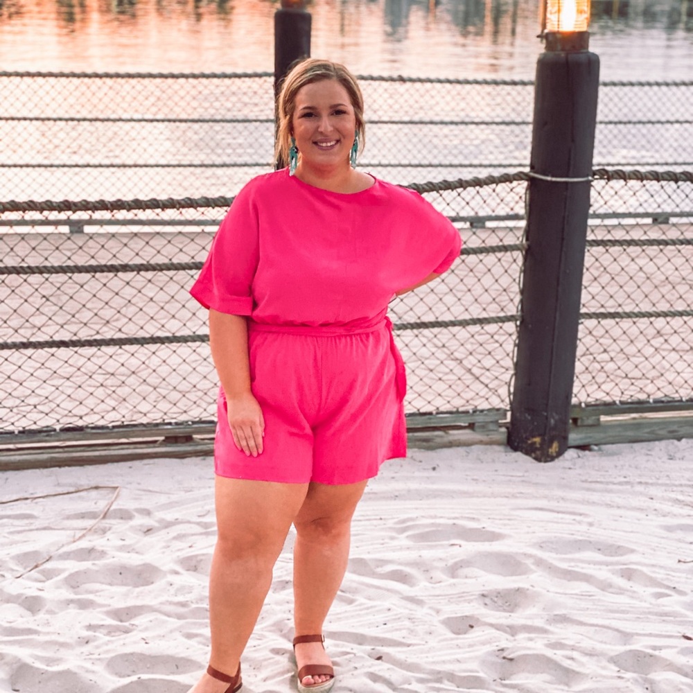Pink Amazon Romper